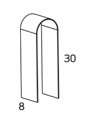 PERDUE CORPO LAMPADA NERO CON ARCO OPACO 3000°K