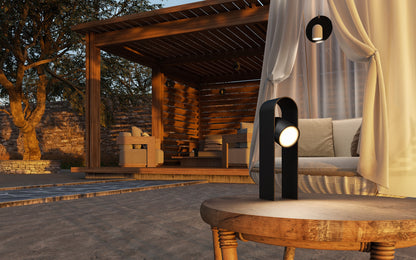 PERDUE CORPO LAMPADA NERO CON ARCO OPACO 3000°K