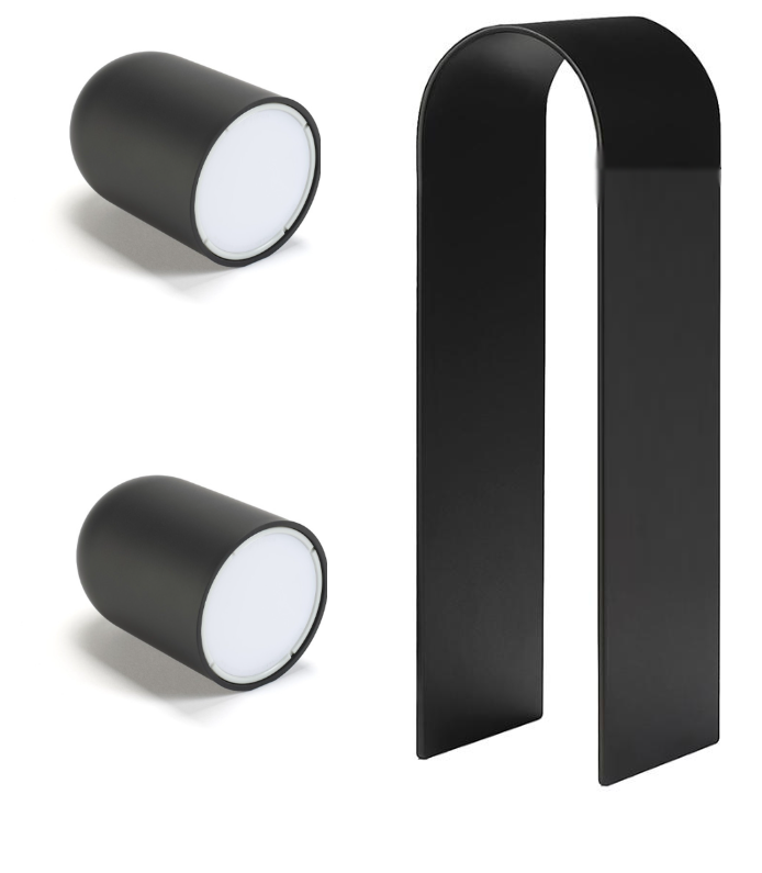 PERDUE CORPO LAMPADA NERO CON ARCO OPACO 3000°K