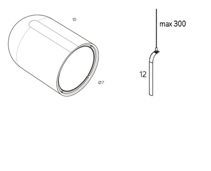 PERDUE SOSPENSIONE LAMPADA BRONZO METAL 3000°K