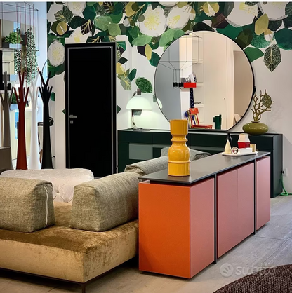 SUSPANCE CREDENZA H 78 FINITURA GOFFRATA